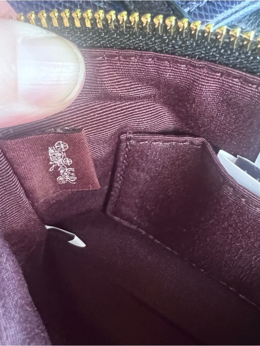 COACH Corner Zip Wristlet With Cherry Print NWT AUTHENTIC - Picture 4 of 5